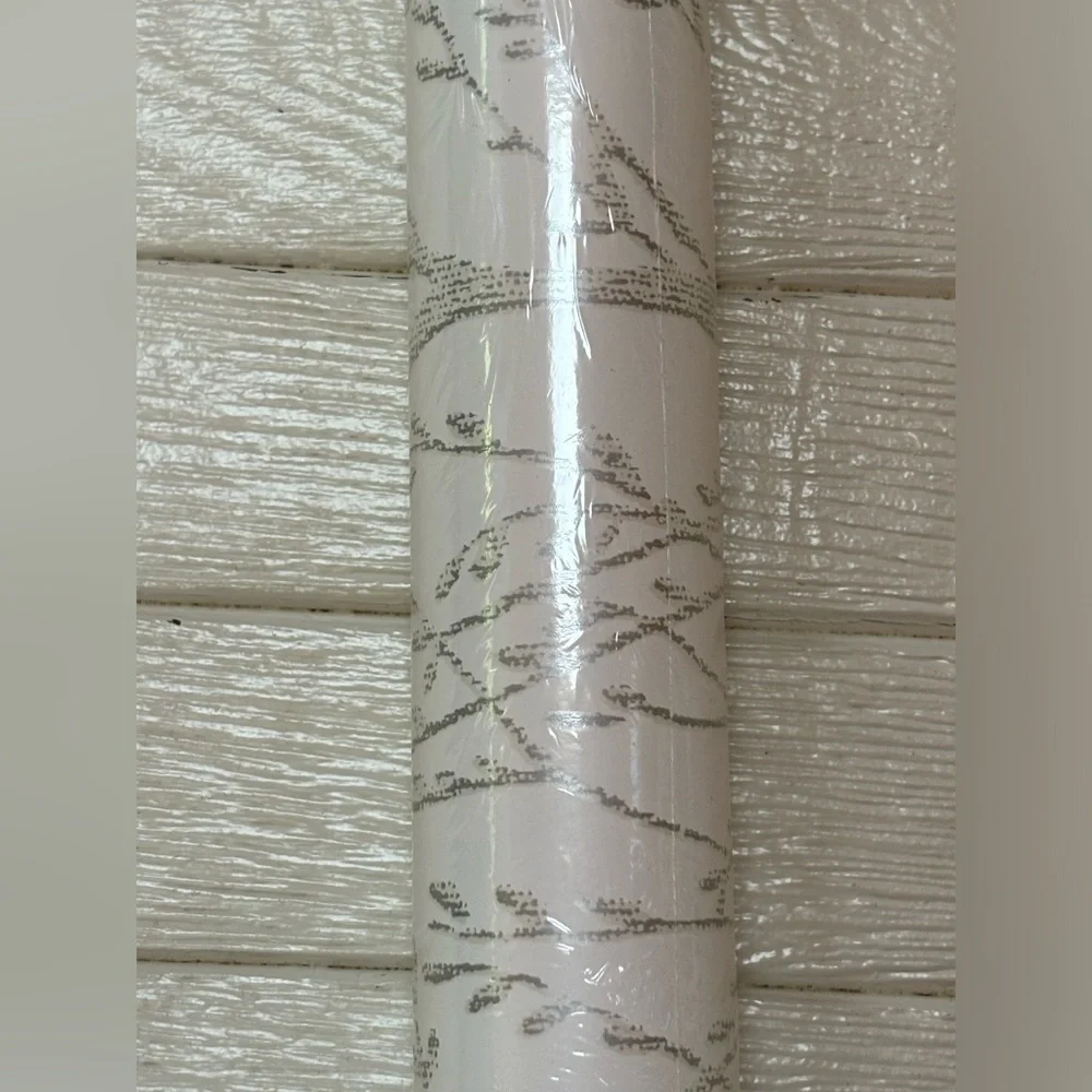NuWallpaper NU2394 White Treetops Peel & Stick Wallpaper Roll